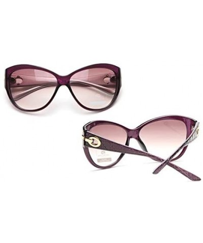 Square Women's Fashion Square-Frame Sunglasses - Black/Transparent - CL18HDEG5LI $33.50