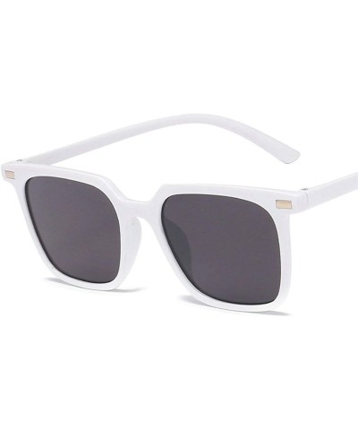 Oval Vintage Classic Retro Square Sunglasses for Men and Women PC AC UV400 Sunglasses - Style 2 - CO18SZUD95K $30.86