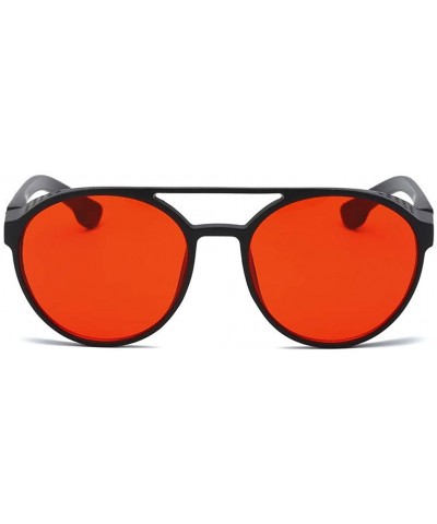 Semi-rimless Men Polarized Vintage Eye Sunglasses Retro Stylish Eyewear Fashion Radiation Protection - Red - C618S6IK2ZT $10.41
