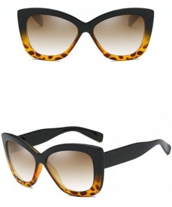 Square Ultra light Fashion Square Gradient sunglasses women Sunshades glasses UV400 - Leopard - CV18S3KD2AR $14.14