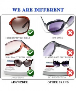 Round Classic Oversized Womens Polarized Sunglasses Uv400 Protection Fashionwear Pop Sun Eye Glass - Brown - CX18MG5940Q $18.01