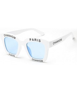 Square Sunglasses Designer English Letters - C5 - CF18TX566A3 $26.84