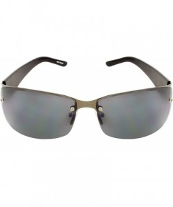 Rimless TU9303 Rimless Fashion Sunglasses - Black - CV11CB13TC9 $10.38