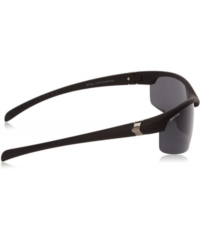 Sport sunglasses SP302 black Plastic Matt Black Grey polarised - CQ11KWTIWVZ $20.30