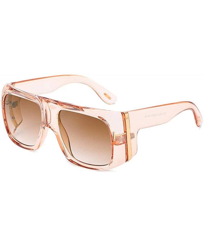 Rimless Fashion One Piece Sunglasses Piece Body Sunglasses Female Wild Sunglasses - CD18X0CW745 $44.12