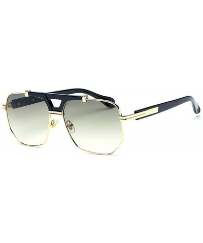 Aviator Stylish metal frame material- ladies coated sunglasses retro sunglasses - C - C618S6CK3NE $79.89