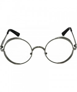 Round Steampunk Retro Gothic Vintage Hippie Colored Metal Round Circle Frame Sunglasses Colored Lens - CU1860ZK3QH $10.97