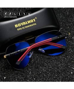 Aviator Polarized Sunglasses for Men Classic Aviator Lens Alloy Frame for Driving Fishing Golf UV400 Protection - CR18AYS549Y...