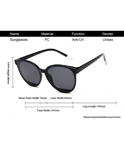 Rectangular Cat Eye Sunglasses For Women-Polarized OVERSIZED Shade Glasses-Fashion Vintage - E - CA1905XTA4H $30.24