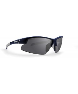 Sport Bravo Golf Sport Riding Navy/White Frame Sunglasses - Smoke Polarized - CP180YW06YW $23.02
