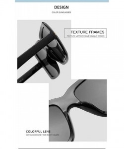 Goggle Oversized Square Sunglasses for Women Metal Hinge Rectangle Sun Glasses Goggles - Brown Tea - CF19089Q2QE $8.29