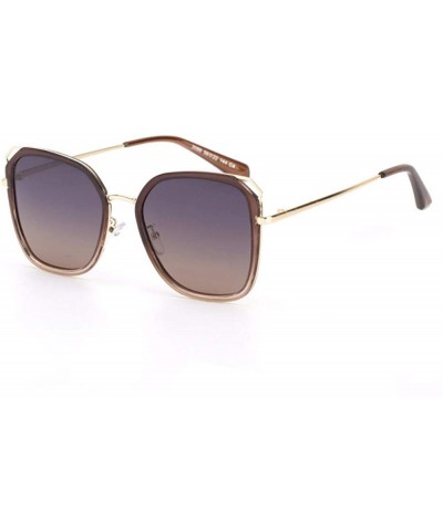 Aviator Women's sunglasses Korean version of polarized sunglasses in Europe and America - D - C318QNC268L $42.97