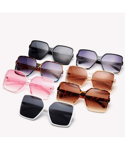 Round Vintage Oversized Sunglasses Women Men Retro Big Frames Sunglass Shades Pink White Eye Glasses UV400 Eyewear - CE197Y6Q...