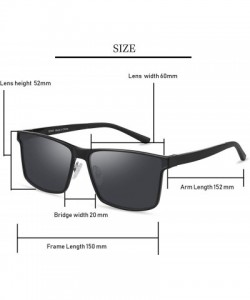 Sport Polarized Sunglasses for Men and Women- Al-Mg Metal Frame Ultra Light 100% UV Blocking Fashion Sun glasses - CQ18MDO06Y...