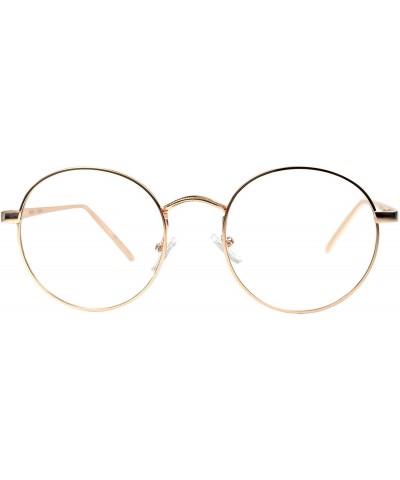 Round Round Retro Small Circle Tint & Mirror Colored Lens 43-55 mm Sunglasses Metal - Round_071_55mm_gold_rose - CY189CGUX5L ...