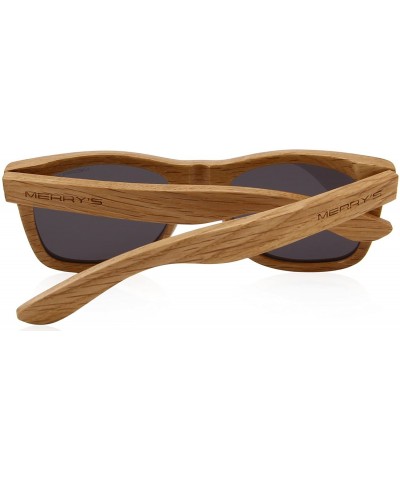 MERRY'S Men Wooden Polarized Sunglasses 100% UV vintage Eyewear S5140 