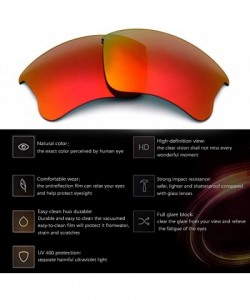 Sport Polarized Replacement Lenses Flak Jacket XLJ Sunglasses OO9009 - Options - Fire Red - CI18YDOCET8 $9.81