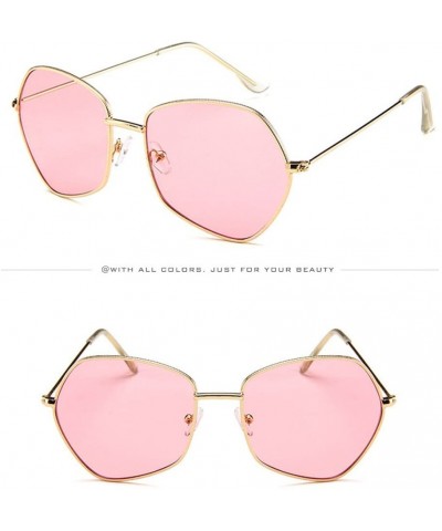 Square Sunglasses Oversize Geometric Polarized - A - CR199SD4QYQ $10.81