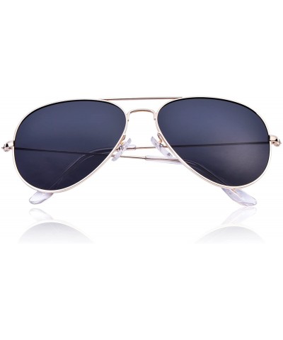 Aviator Aviator Polarized Sunglasses for Women Sun 3025 Shades Men with Case UV400 Protection - Black - CQ189SIC5TT $11.54