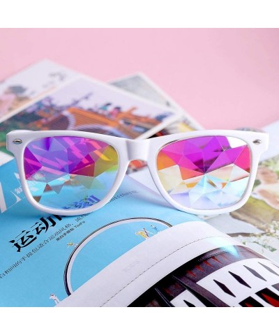 Round Fashion Oversized Round Sunglasses Men Women's Vintage Retro Mirror Glasses - White - C618RMAE0HN $9.71