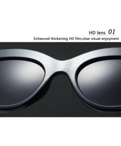 Wayfarer Fashion Star Same Style Cat Eye Frame Eyeglasses Ladies Womens Sunglasses - Blue - C318G84XKGH $11.42