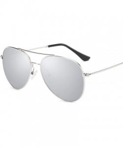 Oversized Unisex Retro Alloy Sunglasses Men Polarized UV400 - C6 - C118M3MCTZT $71.25