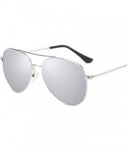 Oversized Unisex Retro Alloy Sunglasses Men Polarized UV400 - C6 - C118M3MCTZT $35.23