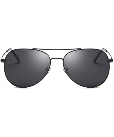 Oversized Unisex Retro Alloy Sunglasses Men Polarized UV400 - C6 - C118M3MCTZT $71.25