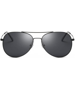 Oversized Unisex Retro Alloy Sunglasses Men Polarized UV400 - C6 - C118M3MCTZT $71.25