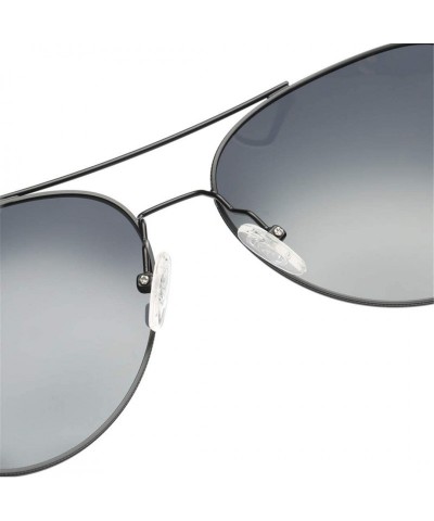 Oversized Unisex Retro Alloy Sunglasses Men Polarized UV400 - C6 - C118M3MCTZT $35.23