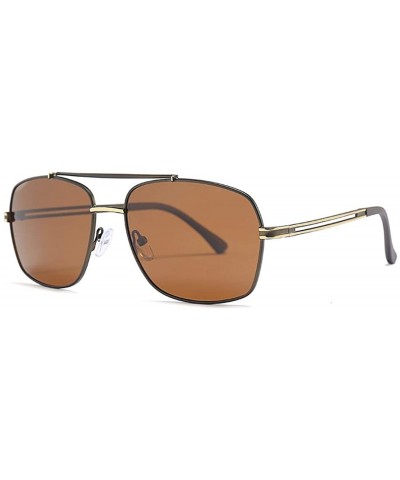 Square Men's Retro Polarized Sunglasses Explosion Sunglasses Riding Fishing Outdoor Sunglasses - C5 - C71904T950N $17.71