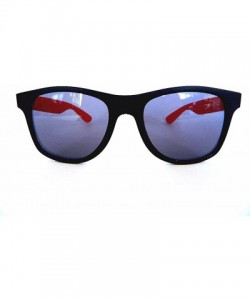 Wayfarer New Wayfarer Cateye Retro Style 2-Tone Sunglasses - Dark Grey Lens - Red - CV11E6QXJA3 $8.87