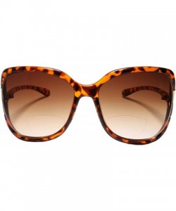 Oversized Womens Oversized Designer Retro Fashion Tortoise Bifocal 1.50 Reading Sunglasses - CM195CUYZ3H $15.13