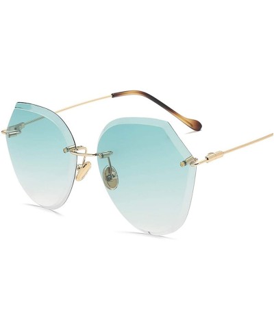 Sport 2019 Ocean Sunglasses Women Top Brand Designer Sun Glasses Vintage feminina - Green - CL18W09LWT8 $33.33