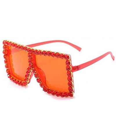 Square Vintage Sunglasses Oversize PinkDiamond - C64 Reddiamond - CP198AAXEX0 $32.97