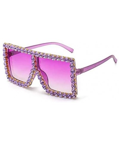 Square Vintage Sunglasses Oversize PinkDiamond - C64 Reddiamond - CP198AAXEX0 $32.97