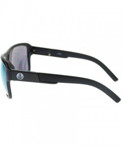 Sport Mens Sports Designer Fashion Sunglasses Square Frame Spring Hinge - Matte Black - CI11SD9F84Z $8.42