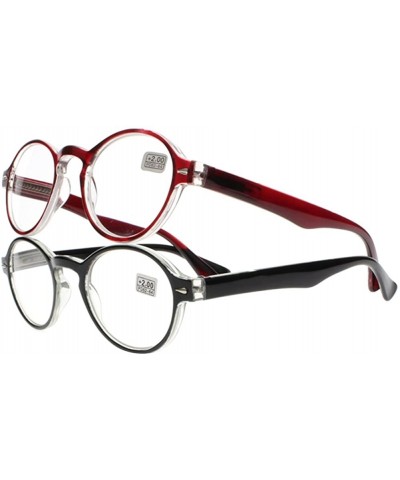 Oval Stylish Oval Round Frame Silver Rivets Reading Glasses Comfort Fit Men and Women - All - C7187N4A6N6 $34.35