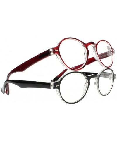 Oval Stylish Oval Round Frame Silver Rivets Reading Glasses Comfort Fit Men and Women - All - C7187N4A6N6 $13.03