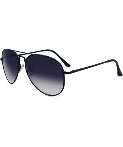 Oversized C Moore Full Reader Aviator Sunglasses for Women and Men NOT BIFOCALS - Black - CL1953C20UR $17.80