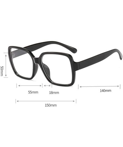 Square Vintage Oversized Square Nearsighted Transition Glasses Women Fashion New Myopia Photochromic Sunglasses for Men - CF1...