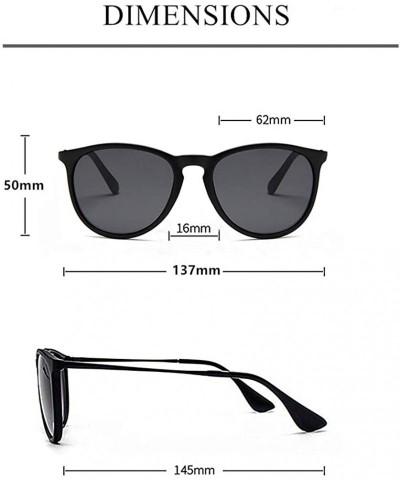Cat Eye Cat Eyes Sunglasses for Women WITH CASE Oversized Fashion Vintage Eyewear 100% UV Protection - Black - CJ18RNSKXTN $1...