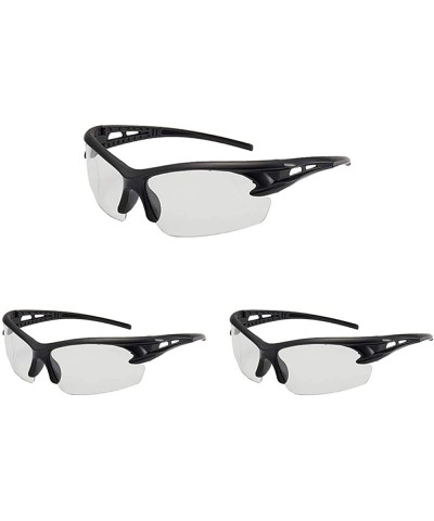 Sport 3 Pieces Sunglasses Men's Windproof Sunglasses Rectangular Sunglasses - White - CH194LECXLR $8.88
