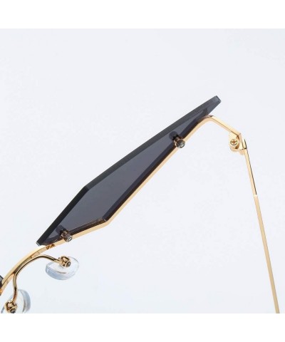 Cat Eye Fashion Sunglasses Irregular Protection Glasses - A-black - CV196LW00NC $7.61