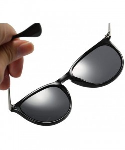 Round Sunglasses Unisex Polarized 100% UV Blocking Fishing and Outdoor Driving Glasses Round Fraframe Retro - Pink - CH18W3C6...