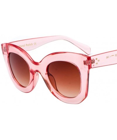 Oversized Fashion Sunglasses Gradient Oversized Outdoor - Floral - CE197HISGUL $21.83