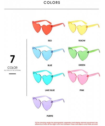 Rimless Fashion Shaped Sunglasses Designer Rimless - Lake Blue - C518MG8U4TX $11.91