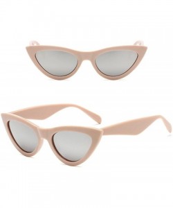 Rimless Fashion Retro Vintage Cat Eye Unisex Sunglasses Rapper Personality Glasses Eyewear - F - C6196IYYOMO $7.82