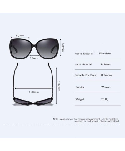 Aviator Polarized sunglasses Large frame of Polarized Sunglasses - B - CO18QNC3HR3 $34.84