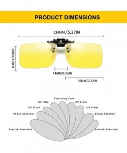 Sport Polarized Sunglasses Function Anti Glare Prescription - Yellow/Night Vision - CL18WXQCG5M $9.49